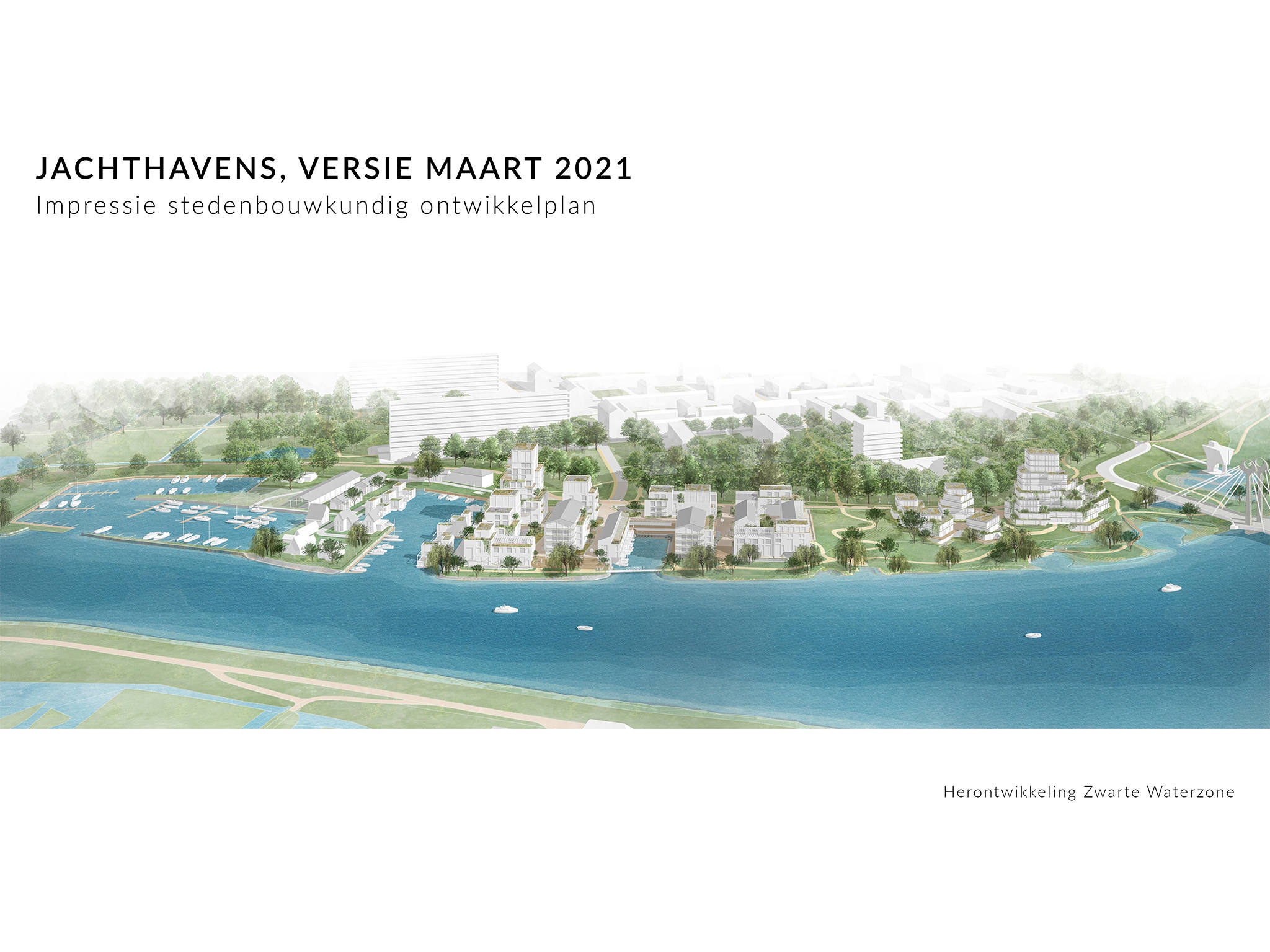 Jachthavens impressie stedenbouwkundig ontwerp maart 2021
